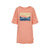 natural dye t-shirt dress - peach - dam