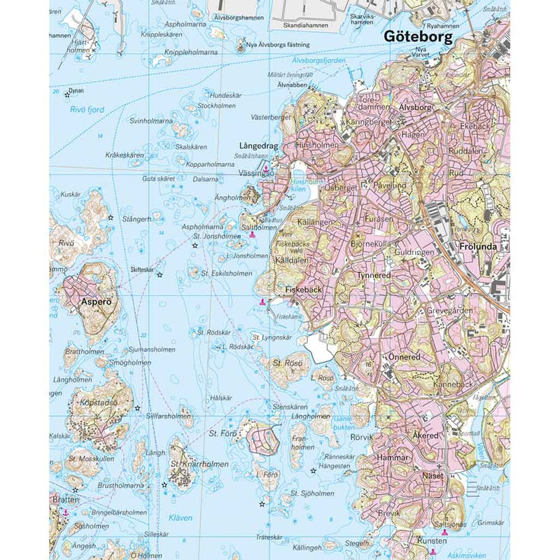 Karta | Norra Göteborg 1:50.000