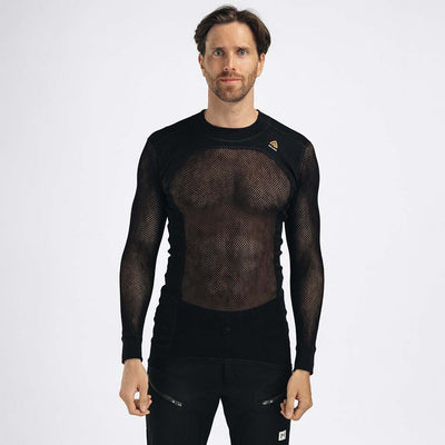 WoolNet Original Crewneck - Jet Black - Herr