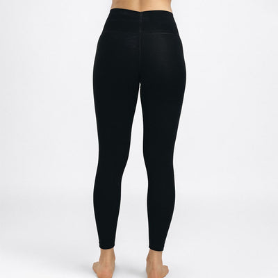 WarmWool Longs High Waist - Jet Black - Dam