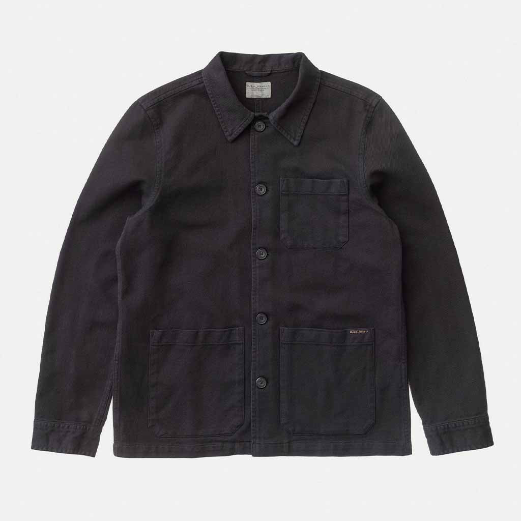 Overshirt | Barney Worker Jacket - Black - Herr