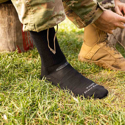 T3005 | Mid-Calf Lightweight Tactical Sock With Cushion, Foliage Green