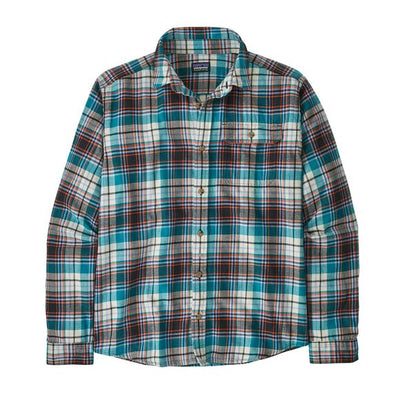 Flanellskjorta | Long-Sleeved Cotton In Conversion Lightweight Fjord Flannel Shirt - Lavas: Belay Blue - Herr