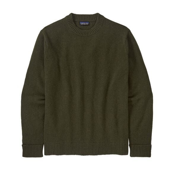 Ulltröja | Recycled Wool-Blend Sweater - Basin Green - Herr