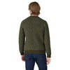 Recycled Wool-Blend Sweater - Fisherman Stitch: Pine Needle Green - Herr