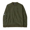 Recycled Wool-Blend Sweater - Fisherman Stitch: Pine Needle Green - Herr