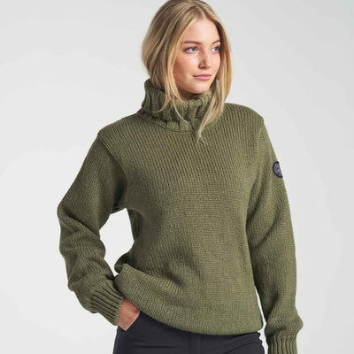 Ulltröja | Nansen Wool Sweater - Olive - Unisex