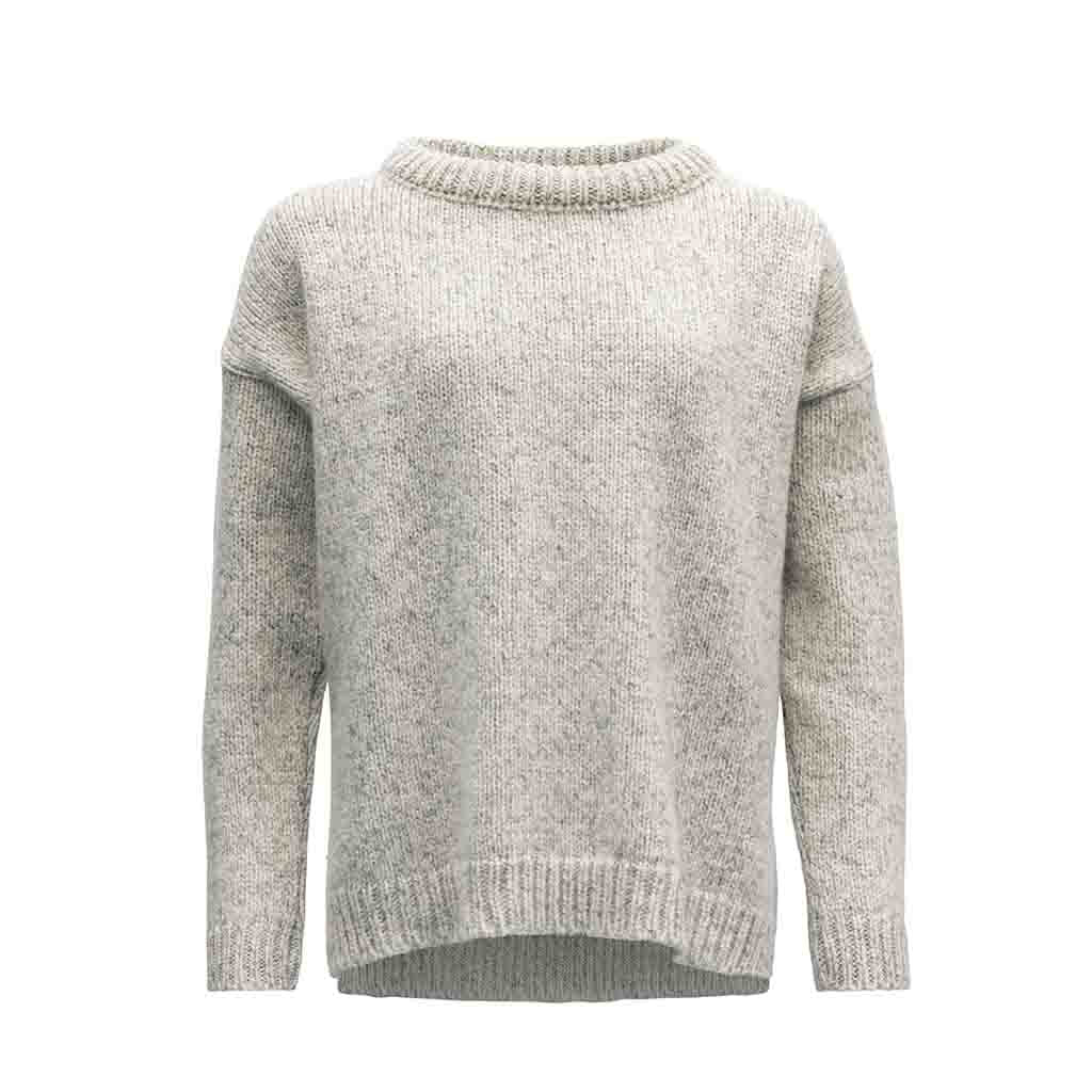 Ulltröja | Nansen Wool Sweater Wmn - Grey Melange - Dam