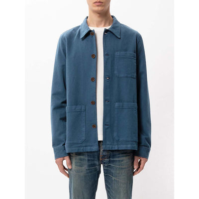 Overshirt | Barney Worker Jacket - Indigo Blue - Herr