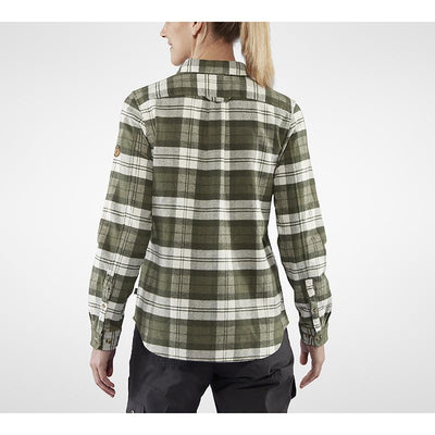 Flanellskjorta | Övik Heavy Flannel Shirt - Green - Dam