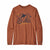 Kids Long Sleeved Graphic Organic T-shirt - Barn - Mt. Moose: Henna Brown