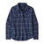 Flanellskjorta | Long-Sleeved Organic Cotton Midweight Fjord Flannel Shirt - Woodland: New Navy - Dam