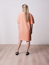T-shirt/Klänning | Natural Dye T-shirt Dress - Peach - Dam