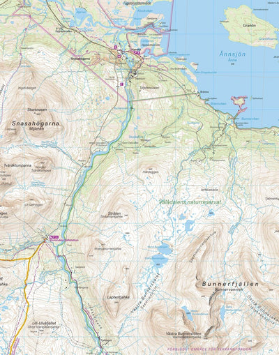 Karta | Jämtlandstriangeln 1:50.000