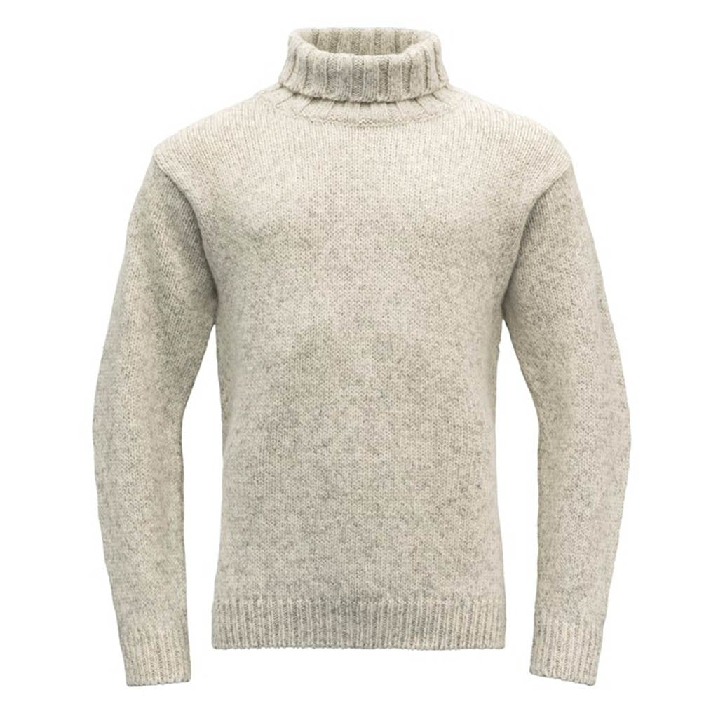 nansen sweater high neck - unisex - grey melange