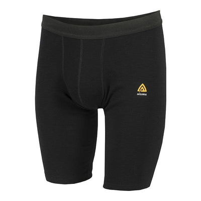 WarmWool Shorts Long - Jet Black - Herr - Vindpinad